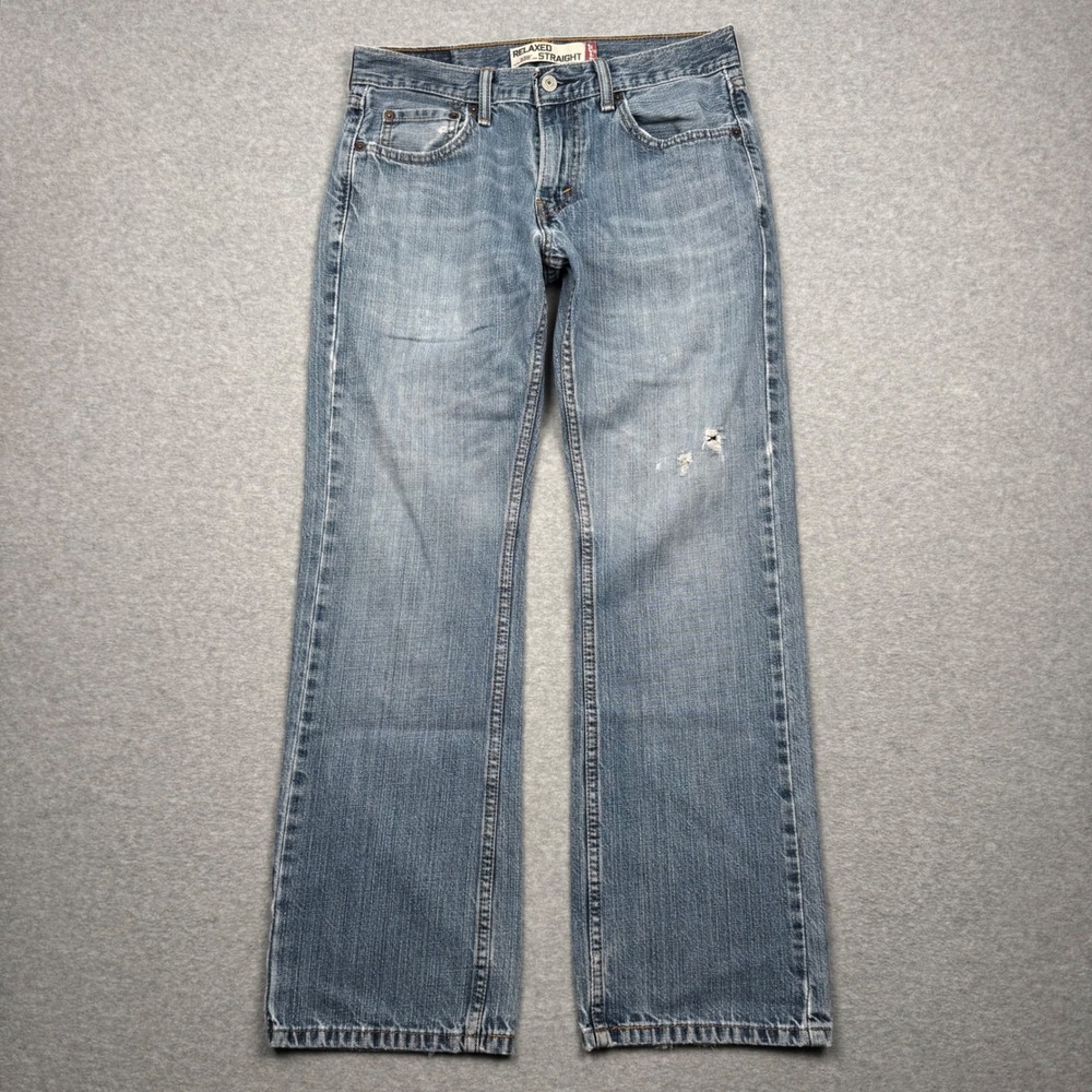 Levis 559 Relaxed Straight Jeans Mens 29x30 Light Wash Blue Denim Y2K VTG
